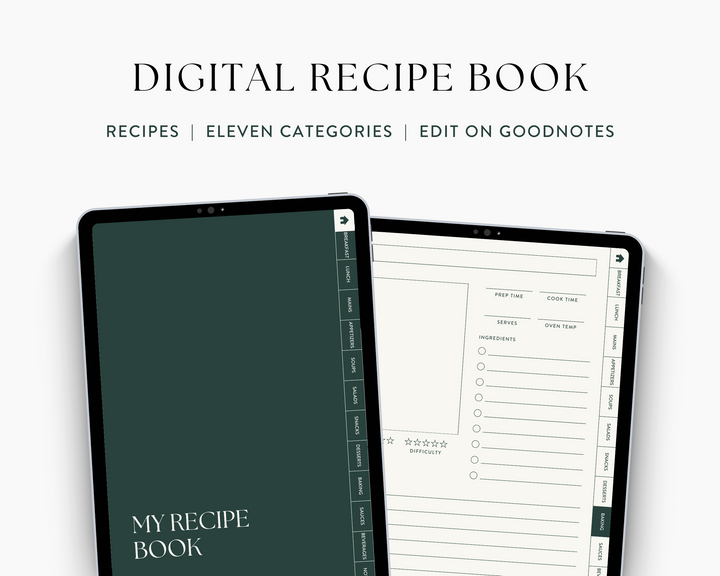 Digital Recipe Book for iPad & Tablet