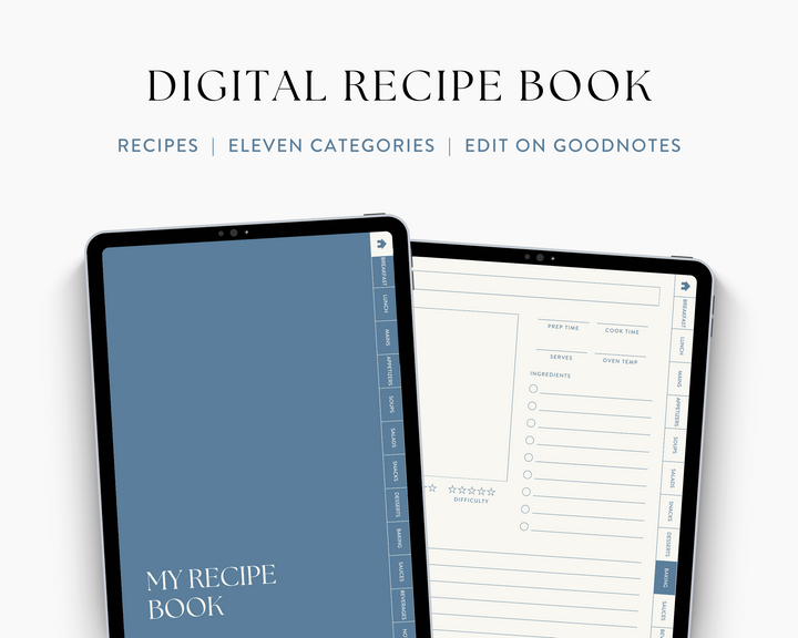 Digital Recipe Book for iPad & Tablet