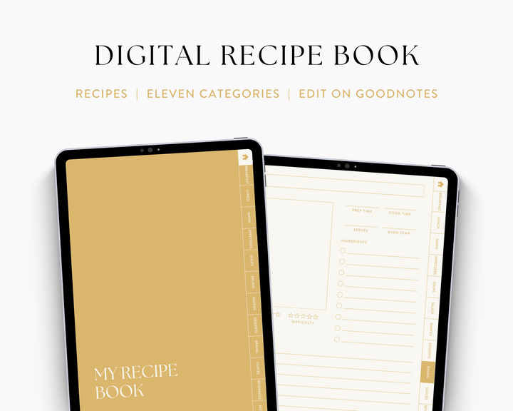 Digital Recipe Book for iPad & Tablet