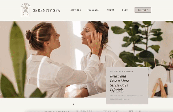 ShowIt Website Template for Spas & Salons | SERENITY SPA Theme | Modern Minimal