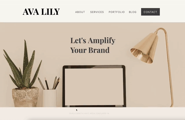 ShowIt Website Template for Marketers & Creators | AVA LILY Theme | Modern Minimal