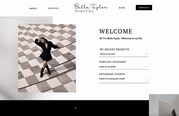 ShowIt Website Template for Marketers & Creators l BELLA TAYLOR Theme