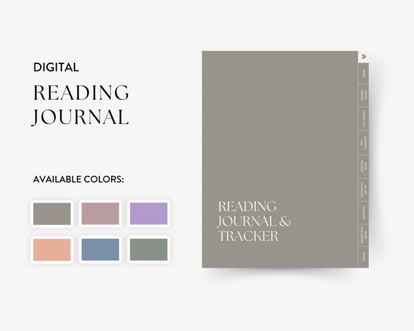 Digital Reading Journal for iPad & Tablet