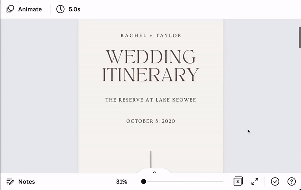 Mobile Wedding Itinerary Template | Edit on Canva