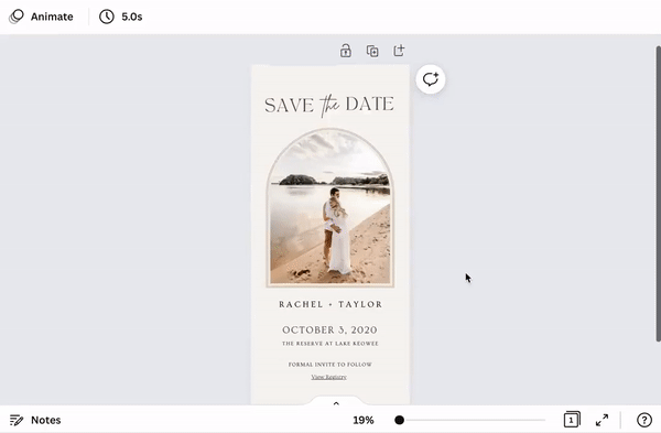 Save the Date Mobile Invitation Template | Edit on Canva