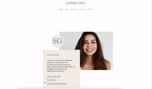 SQUARESPACE Website Template for Marketers & Creators | SOPHIE GREY Theme
