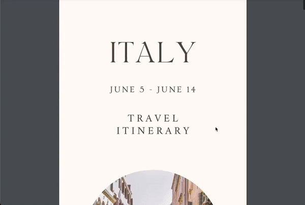 Travel Itinerary Template Mobile Modern Minimal Classic | Edit on Canva