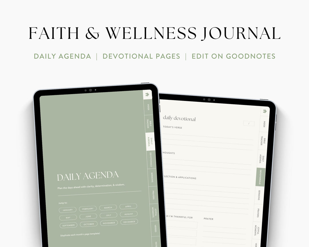 Digital Devotional & Wellness Journal for iPad & Tablet