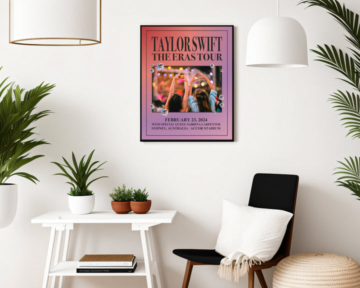 Taylor Swift The Eras Tour Concert Memory Poster | Wall Art Digital Download, Digital Wall Art, Printable, Gift, Edit on Canva