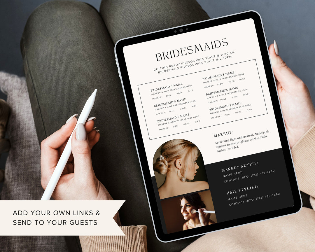 Wedding Itinerary Template 2.0, Edit on Canva, Printable Download, Editable Template, Wedding Planner Digital Template Digital Download