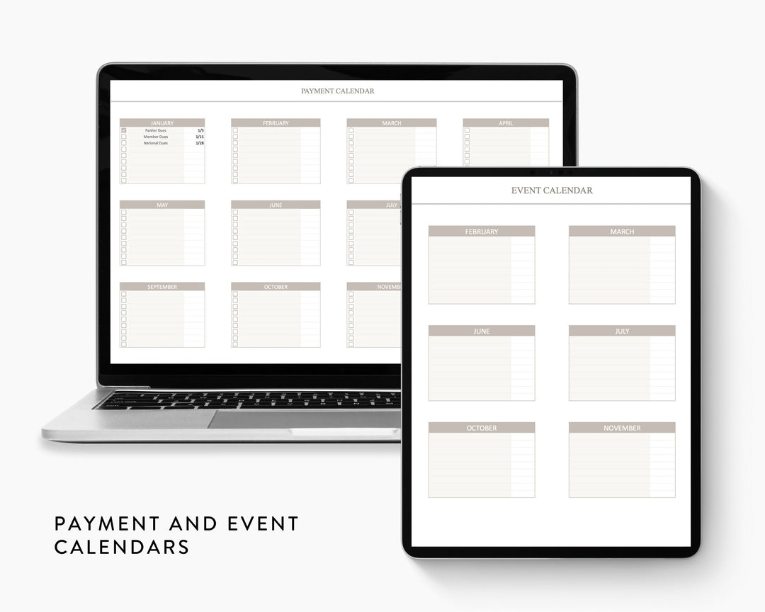 Ultimate Greek Life Budget Planner Digital Template | Google Sheets, Sorority & Fraternity Finance Tracker