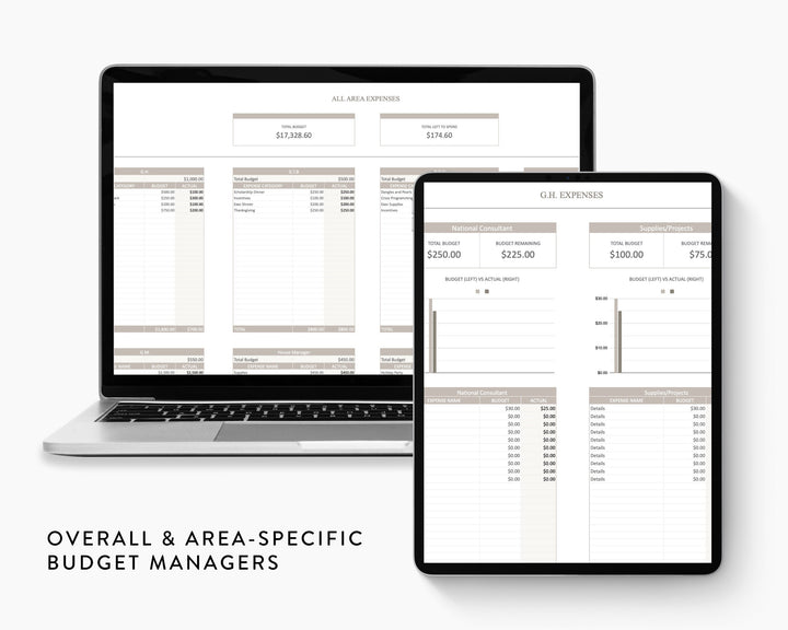 Greek Life Budget Planner & Content Calendar Bundle | Google Sheets, Sorority + Fraternity Finance Tracker